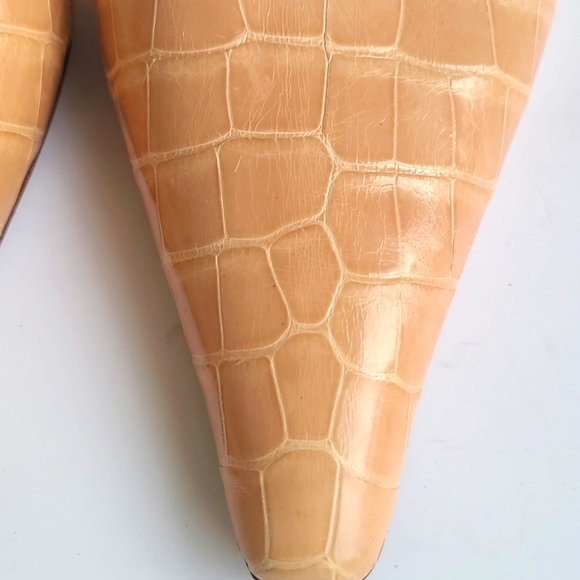 GIANNI MILANESI Milano Crocodile Leather Heels - Picture 10 of 14